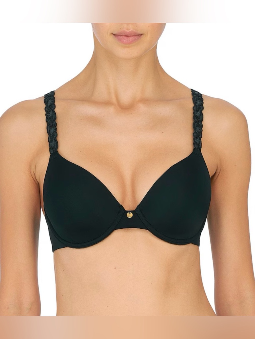 Natori Pure Luxe Seamless Full-Busted Underwire U-Back Contour T-Shirt Bra, 32D
